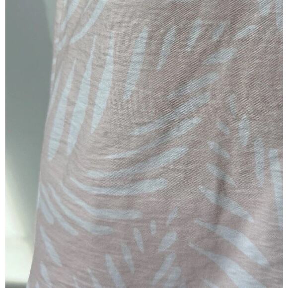 Finders Keepers Resortwear Dress L Knox Palm Tree Pink Slits Beach Viscose Flowy - Picture 6 of 16